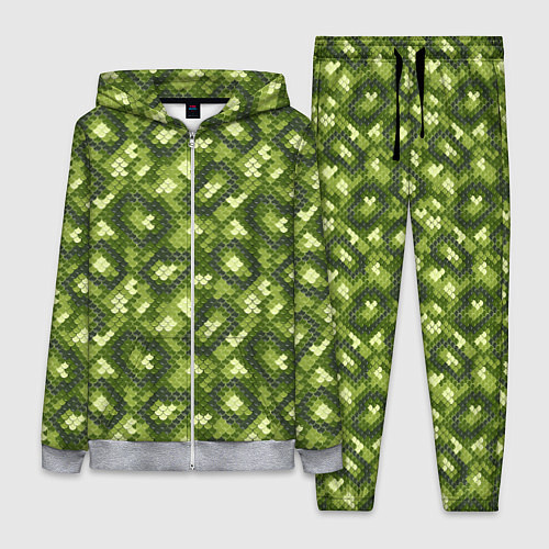 Женский костюм Милитари Чешуя / 3D-Меланж – фото 1