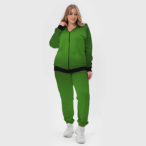 Женский костюм Зеленый с затемняющей виньеткой / 3D-Черный – фото 4