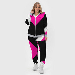 Женский 3D-костюм FIRM черный с розовой вставкой, цвет: 3D-меланж — фото 2