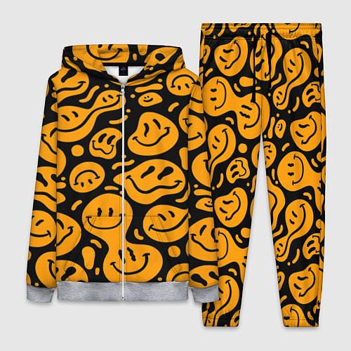 Женский костюм Растекающийся оранжевый смайл / 3D-Меланж – фото 1