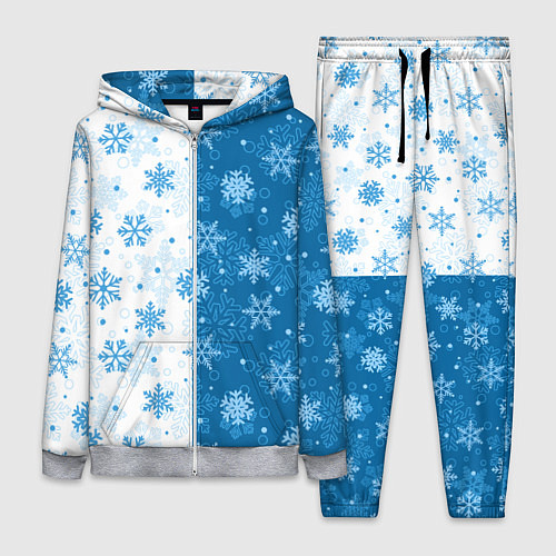 Женский костюм Красивые снежинки / 3D-Меланж – фото 1