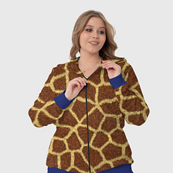 Женский 3D-костюм Текстура жирафа, цвет: 3D-синий — фото 2