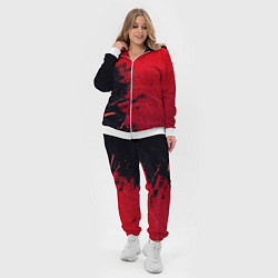 Женский 3D-костюм Черное и красное, цвет: 3D-белый — фото 2