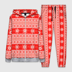 Женский 3D-костюм New Year snowflake pattern, цвет: 3D-меланж