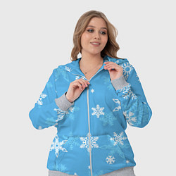 Женский 3D-костюм Голубой снегопад, цвет: 3D-меланж — фото 2