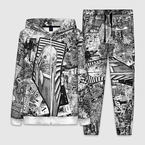 Женский костюм Пестрый трэш / 3D-Белый – фото 1