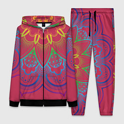 Женский 3D-костюм Viva magenta mandala, цвет: 3D-черный
