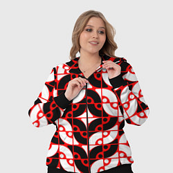 Женский 3D-костюм Геометрическая абстракция, цвет: 3D-черный — фото 2