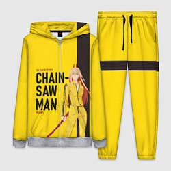 Женский 3D-костюм Человек-бензопила - Пауэр, цвет: 3D-меланж