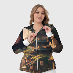 Женский 3D-костюм Колорит японской архитектуры, цвет: 3D-белый — фото 2