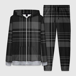 Женский 3D-костюм Темная клетка, цвет: 3D-меланж