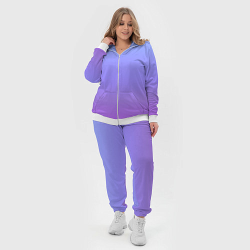 Женский костюм Фиолетовый градиент / 3D-Белый – фото 4