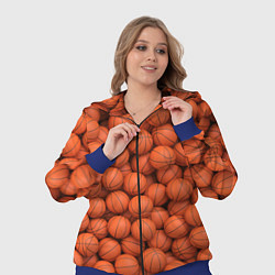 Женский 3D-костюм Баскетбольные мячи, цвет: 3D-синий — фото 2