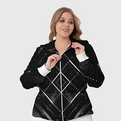 Женский 3D-костюм Hexagon Black, цвет: 3D-белый — фото 2