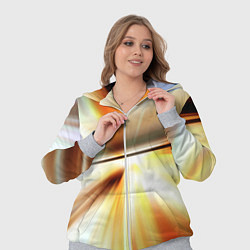 Женский 3D-костюм Абстрактные светлые лучи из тени, цвет: 3D-меланж — фото 2