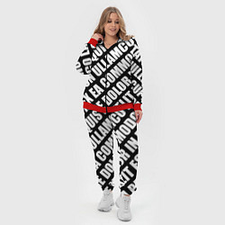 Женский 3D-костюм Крупный рубленый текст Lorem Ipsum каллиграфия на, цвет: 3D-красный — фото 2
