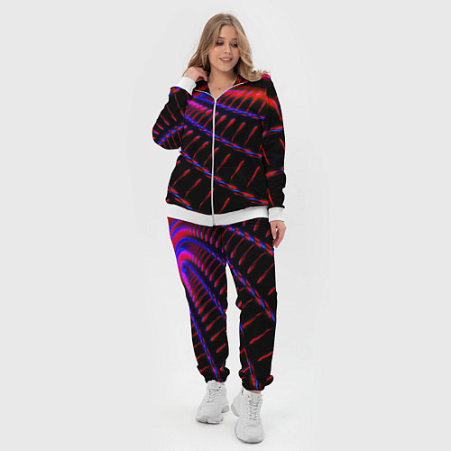 Женский костюм Geometry neon texture / 3D-Белый – фото 4