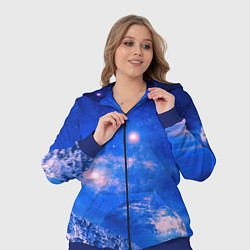 Женский 3D-костюм Бескрайний космос, цвет: 3D-синий — фото 2