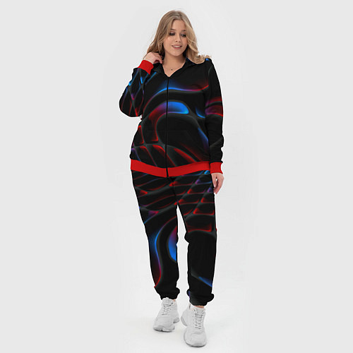 Женский костюм Neon colors drops of liquid / 3D-Красный – фото 4