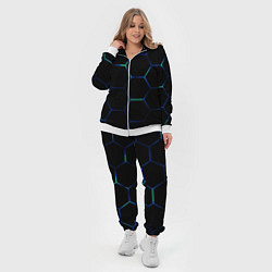 Женский 3D-костюм Тёмный киберпанк, цвет: 3D-белый — фото 2