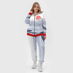 Женский 3D-костюм Японский пейзаж - восход солнца, цвет: 3D-красный — фото 2