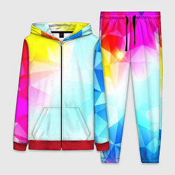 Женский костюм Gradient colors geometry