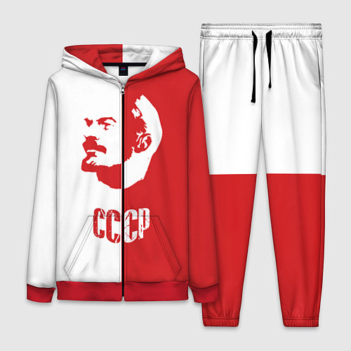 Женский костюм Красно белый Ленин / 3D-Красный – фото 1