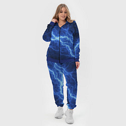 Женский 3D-костюм Разряд электричества, цвет: 3D-синий — фото 2