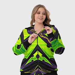 Женский 3D-костюм Ядовитый экстримальный узор, цвет: 3D-черный — фото 2