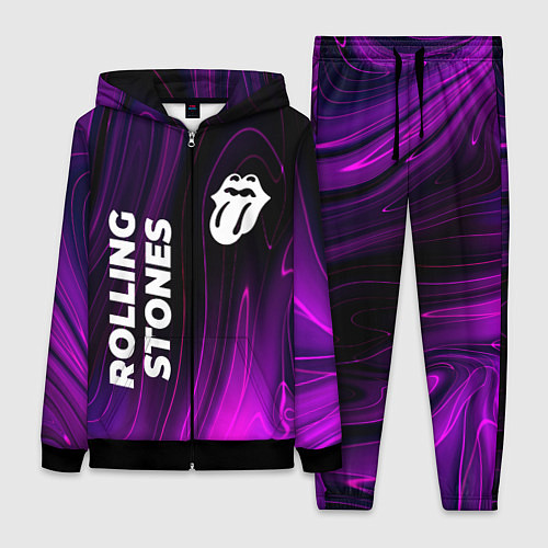 Женский костюм Rolling Stones violet plasma / 3D-Черный – фото 1