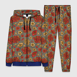 Женский костюм Японские цветы-пионы