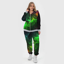 Женский 3D-костюм Зеленое свечение, цвет: 3D-меланж — фото 2