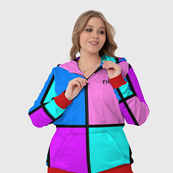 Женский 3D-костюм Firm аля 80-е, цвет: 3D-красный — фото 2