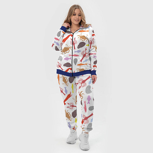 Женский костюм Морской пейзаж / 3D-Синий – фото 4