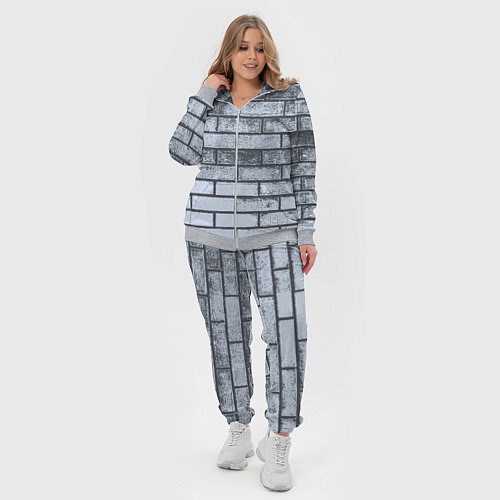 Женский костюм Grey wall / 3D-Меланж – фото 4