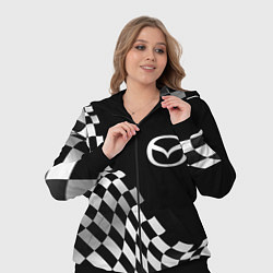 Женский 3D-костюм Mazda racing flag, цвет: 3D-черный — фото 2