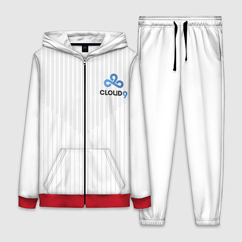 Женский костюм Cloud9 white / 3D-Красный – фото 1