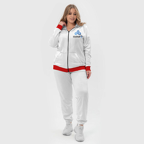 Женский костюм Cloud9 white / 3D-Красный – фото 4