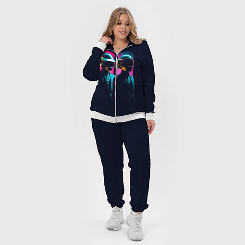 Женский костюм Daft Punk - One more time / 3D-Белый – фото 4