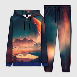 Женский 3D-костюм Неизвестная планета, цвет: 3D-синий