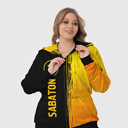 Женский 3D-костюм Sabaton - gold gradient: по-вертикали, цвет: 3D-черный — фото 2
