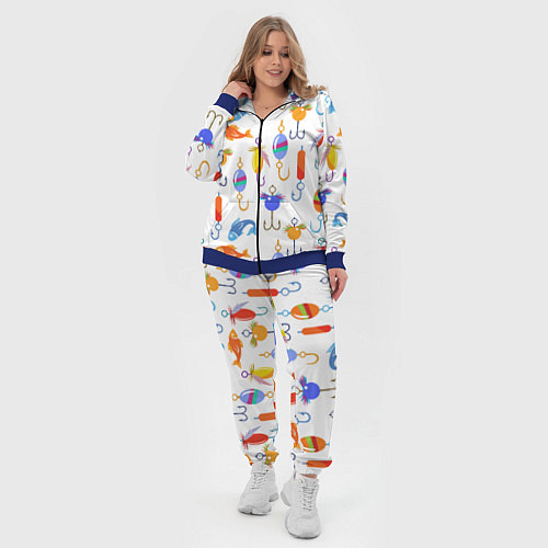 Женский костюм Рыбалочка / 3D-Синий – фото 4