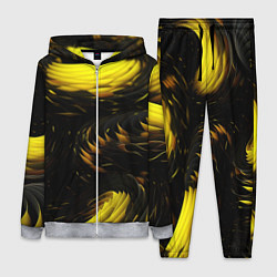 Женский 3D-костюм Gold black, цвет: 3D-меланж