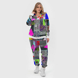 Женский 3D-костюм Техника пэчворк, цвет: 3D-белый — фото 2