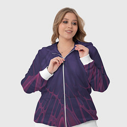 Женский 3D-костюм Лучи - фиолетовый и розовый - Хуф и Ся, цвет: 3D-белый — фото 2