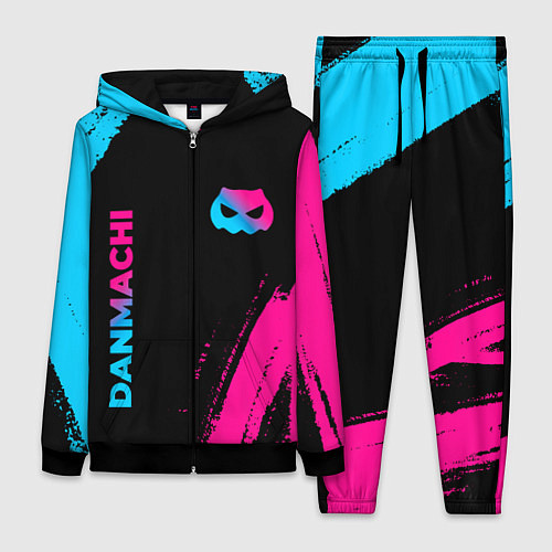 Женский костюм DanMachi - neon gradient: надпись, символ / 3D-Черный – фото 1