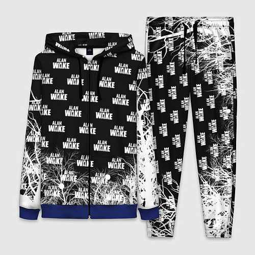 Женский костюм Алан Вейк узор / 3D-Синий – фото 1