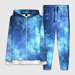 Женский 3D-костюм Яркие звёзды в космосе, цвет: 3D-белый