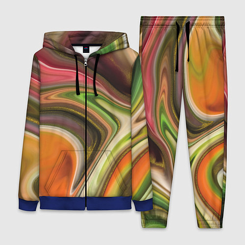 Женский костюм Waves colors / 3D-Синий – фото 1