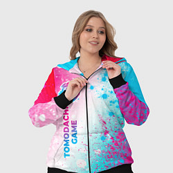 Женский 3D-костюм Tomodachi Game neon gradient style: по-вертикали, цвет: 3D-черный — фото 2